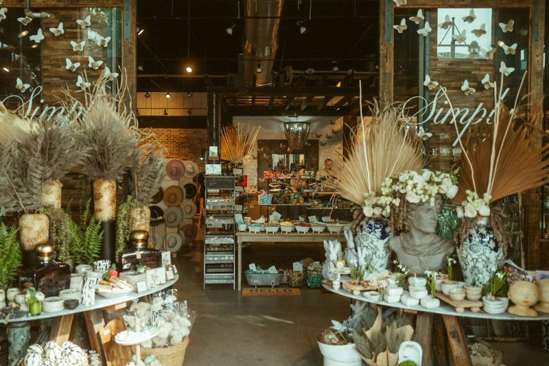 Inside a local gift and home decor shop